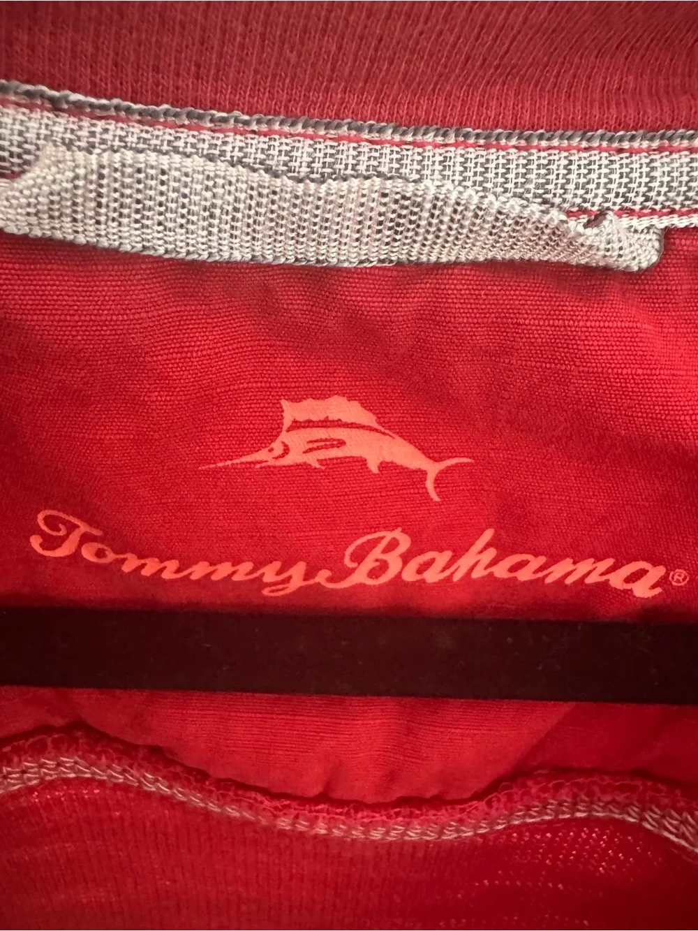 Tommy Bahama Red Quarter-Zip Pullover Sweater